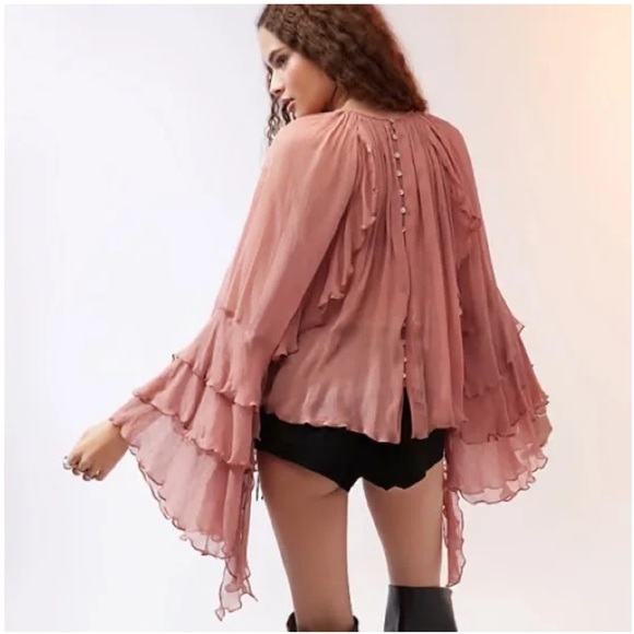 MANGO RUFFLE BLOUSE - Picture 2 of 4